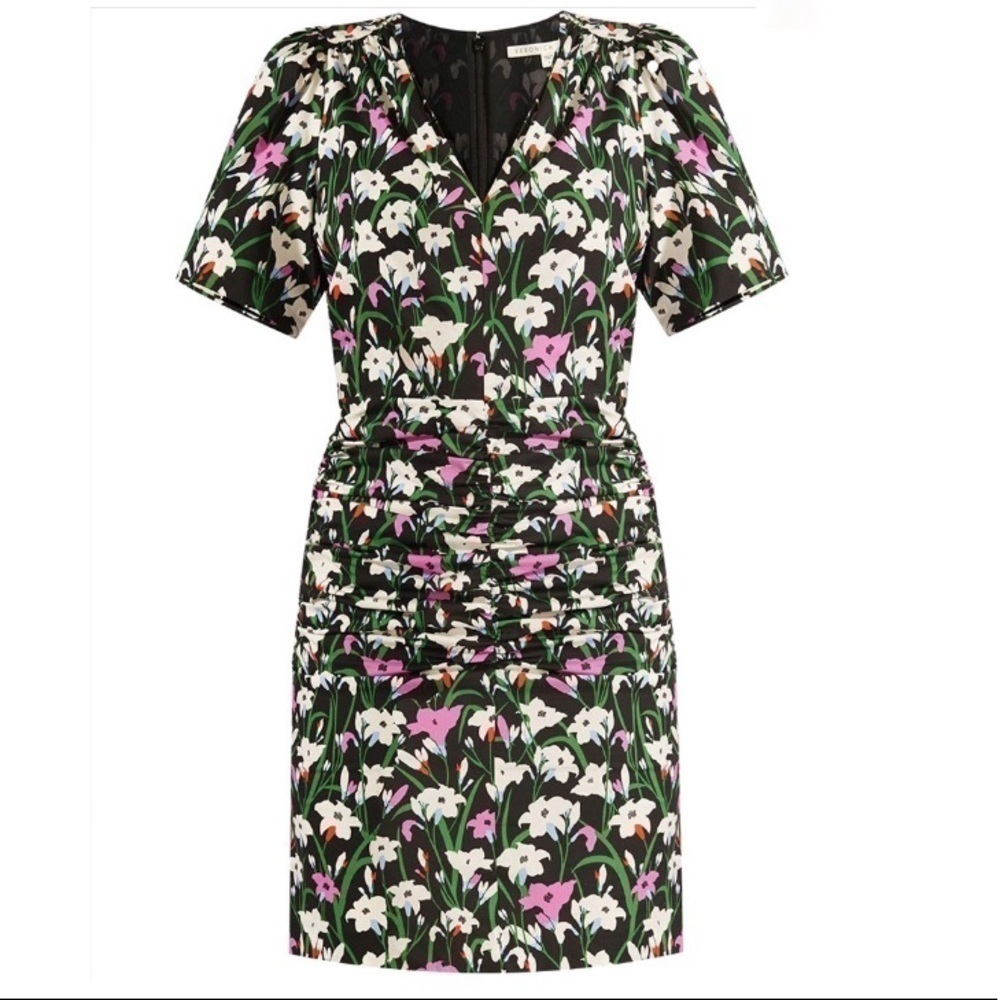 VERONICA BEARD NEW WITHOUT TAGS JANIS FLORAL DRESS MINI RUFFLE DRESS size 0